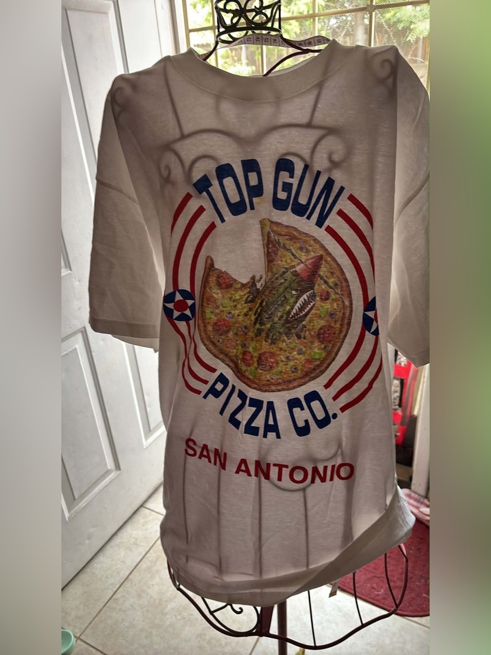 Delta Kids White Top Gun Pizza Co. Graphic Tee